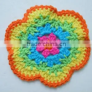 Baby Crochet Flower/hand Crochet Flower/hot Sell Crochet Flower for Baby Hats thumbnail-1
