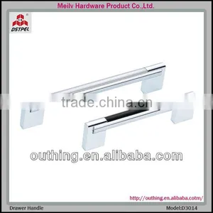 Furniture Hardware Brushed Aluminium Glass Door Cabinet Pull Handle thumbnail-1