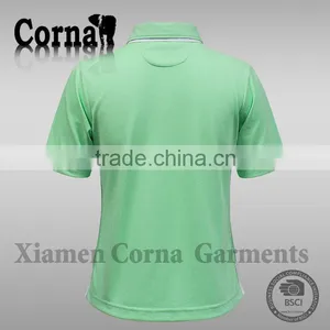 100% Polyester Original Pique Fabric Short Sleeves Green Female Outdoor Sport Blank Polo t Shirt thumbnail-2