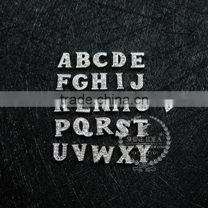 7mm Silver Plated Alloy Rhinestone 26 Letters DIY Pendant Charm Supplies 1820288 thumbnail-1