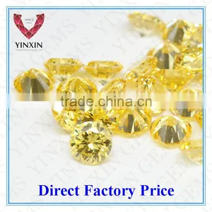 Brilliant Golden Yellow Cubic Zirconia Round 6.00mm CZ thumbnail-3