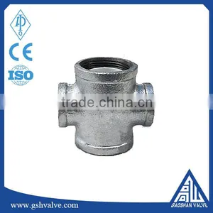 Female Malleable Iron Casting Pipe Fitting Reducer Cross thumbnail-1
