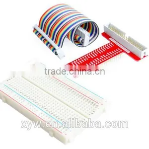 Raspberry Pi 3&Raspberry Pi 2 Model B Plus T Cobbler Expansion DIY Kit (GPIO Cable + Breadboard + GPIO T-adapter Plate) thumbnail-1