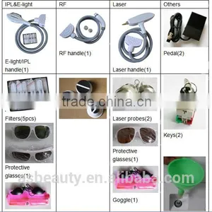Vascular Lesions Removal 2016 OEM E-light RF Hair Removal Wrinkle Removal Shr Ipl Yag /shr Opt Ipl Machine thumbnail-5