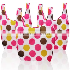Super Strong Ripstop Nylon Foldable Reusable Bag Grocery Shopping Tote Bag With Built-in Pouch thumbnail-1