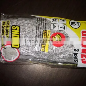 EN388 pu or Latex Coated HPPE Anti Cut Work Gloves thumbnail-4