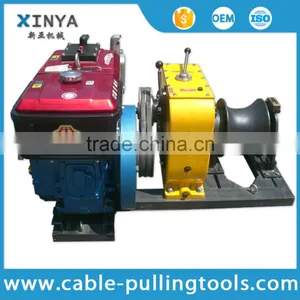 8 Ton JJM Water Cooled Diesel Engine Powered Pulling Winch Belt Driven thumbnail-2