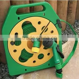 Water Garden Hose Reel With 15M Flat Hose and 7 Function Nozzle thumbnail-1