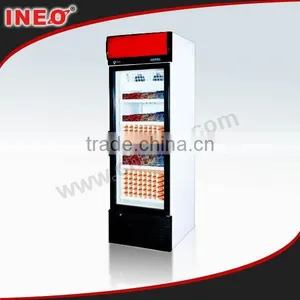 Stainless Steel Upright Freezer Showcase/Drink Showcase/Ice Cream Showcase Freezer thumbnail-1