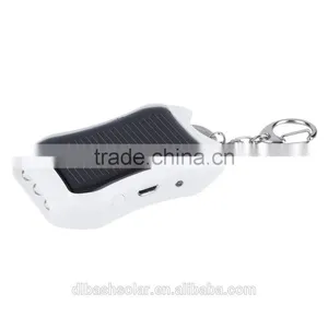 1200Mah Mini USB Solar Powerbank Solar Blinking Keychain With Keychain With Lighter thumbnail-4