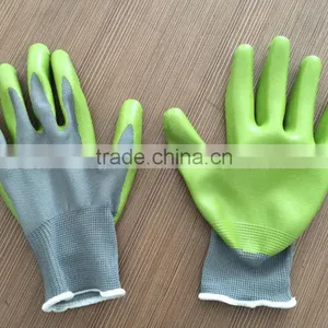 Nitrile Coated Nylon Work Gloves Size 9 EU thumbnail-3
