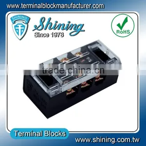 TB-1503 Fixed Type 600V 15A 3 Pole Female Pluggable Terminal Strip thumbnail-2
