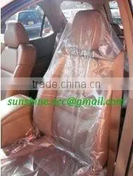 Clear Color Plastic Car Seat Cover With One Pocket thumbnail-1