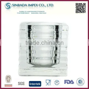 2015 Hot Sale Wholesale Price Frosted Glass Hurricane Candle Holder thumbnail-1
