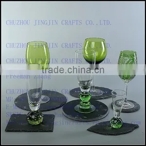 2017 Trendy European Style Personized Handmade Natural Wholesale Slate Coaster thumbnail-1
