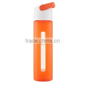 Easy-to-go Passion Orange Glass Bottle Silicone Protective Shell thumbnail-1