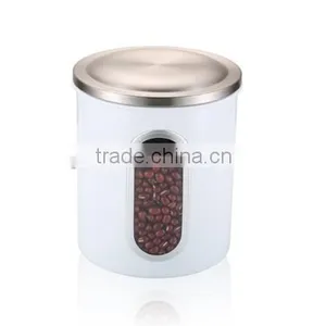 Multi-purpose White Stainless Steel Kitchen Storage Jar Set thumbnail-4