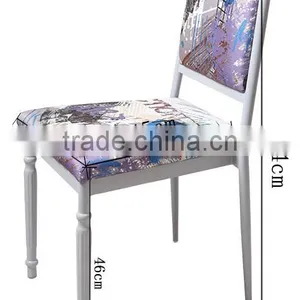 Wholesale Quality Antique Metal Square Back Dining Chair QL-T855 thumbnail-4