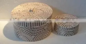 High Quality Best Selling Lacquered Mother of Pearl Rectangle Box thumbnail-1