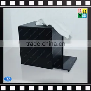 Manufacturer Black Acrylic Tissue Box Napkin Holders for Home/hotel/office thumbnail-1