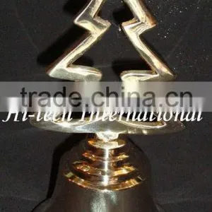 Metal Hand Bell With Wooden Handle,Solid Brass Hand Bell,Christmas Decoration Hand Bell,Metal Hand Bell, thumbnail-1