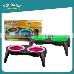Collapsible Pet Feeder Cheap Wholesale TPR Supreme Dog Bowl thumbnail-1