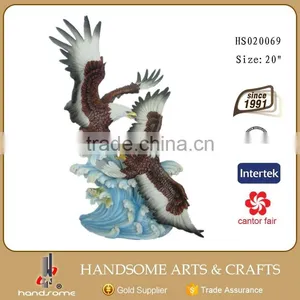 24 Inch Resin Realistic Animal Items Home Decoration Eagle Statues thumbnail-6