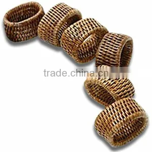 RH-YF21 Wholesale Weaved Bracelet Decorating Towel Ring Rattan Napkin Ring thumbnail-3