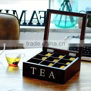 Black Wooden Tea Box thumbnail-1