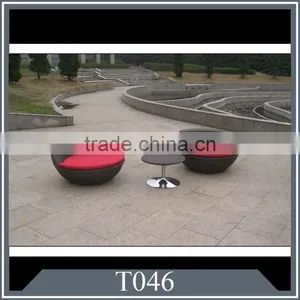 Rattan Coffee Table and Chairs for Patio, Yard, Coffee Shop thumbnail-1