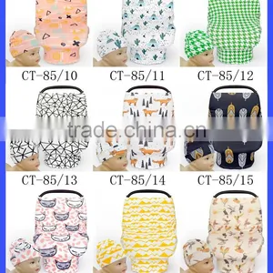 Cartoon Crawfish Print Stitch Stretch Baby Car Seat Cover thumbnail-2