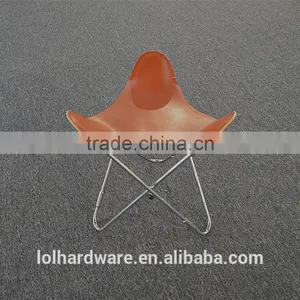 Guaranteed Leather Leisure Chair Metal Furniture Frames Iron Metal Butterfly Chair for Living Room thumbnail-1