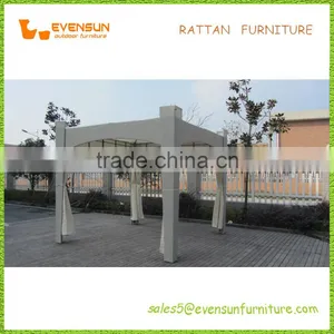 Synthetic Rattan Showerproof Gazebo With Curtain thumbnail-4
