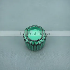 Home Decorative Table Top Elegant Blue Ceramic Tealight Candle Holders Wholesale thumbnail-2