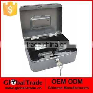 451508 Good Money Safe Deposit Box Metal Home Security Key Cash Coin Box thumbnail-1