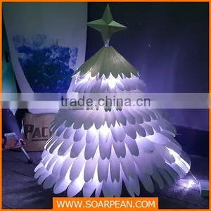 E-co Friendly Fashion Indoor Paper Christmas Tree With Led thumbnail-1
