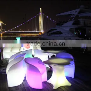 Nigh Clube Set Furniture Ktv Round High Top Led Table thumbnail-2