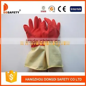 DDsafety Cheapest Latex Double Color Gloves Household Gloves thumbnail-1