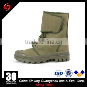 Olive Green Military Canvas Shoes With Zipper ,cheap Military Boots thumbnail-1