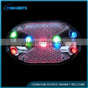 Bicycle 9 Led Colorful Tail Lights thumbnail-1