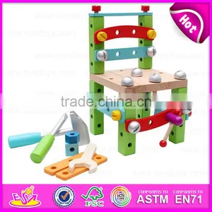 Amusing Educational Wooden Screw Assembly Toy Car for Kids,Multipurpose Wooden Toy Screw Nut Combination for Children W03C017 thumbnail-4
