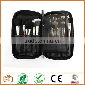Multifunction Fabrics Makeup Brush Zipper Folio Case Cosmetic Handbag For Travel thumbnail-3