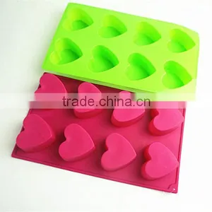 10114 8 Pcs Hearts Shape Silicone Cake Mold thumbnail-3