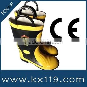 Fire Equipment Manufacturer 2014 New Pruduct Firefighter Rubber Boots thumbnail-1