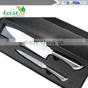 Stainless Steel and Impact Resistant ABS Handles 8" Chef Knife and 5" Utility Knife thumbnail-1