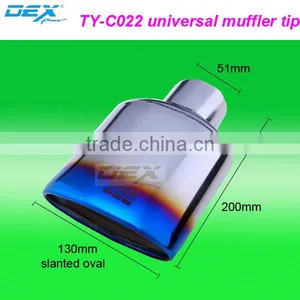 High Quality Automotive Part Stainless Steel 304 Universal Exhaust Tip thumbnail-1