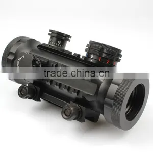 Compact Red Green Dot Riflescope With Red Laser Attached thumbnail-6