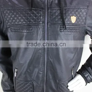 Korean Style Men Fashion Leather Jacket Cheap thumbnail-3