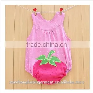 Cotton Plain Baby Rompers,cute Baby Rompers,summer Baby Girl Rompers thumbnail-1