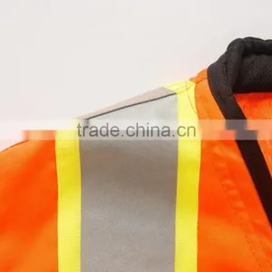 High Visibility Reflective Orange Safety Vest Fluorescent Safety Jacket thumbnail-3